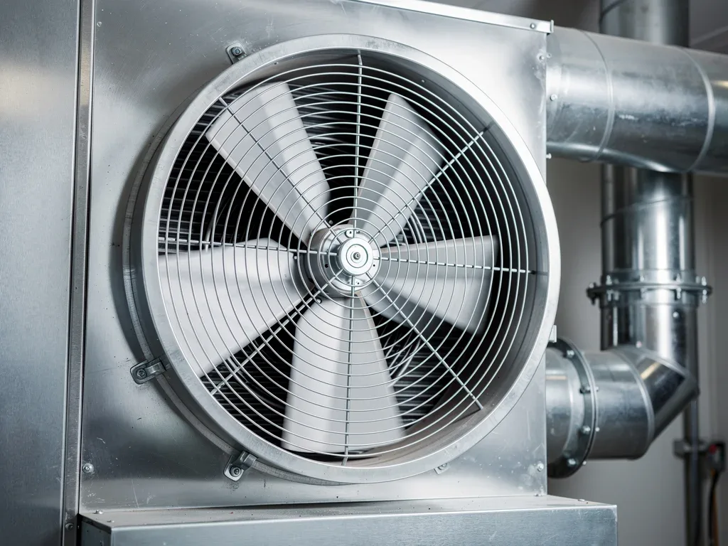 Industrial exhaust equipment used for controlled aerosol spray ventilation