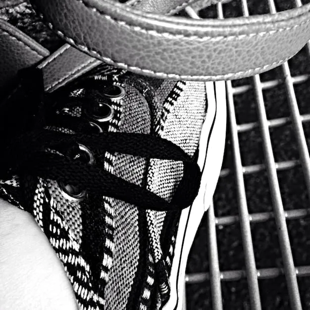 A close-up shot of a limited-edition sneaker, showcasing intricate details, unique stitching, and a collaboration logo, with a blurred urban background.