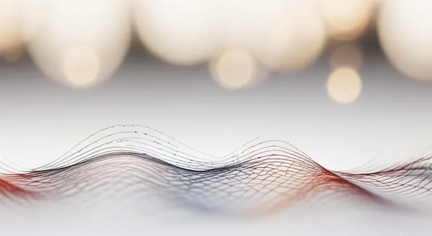 An abstract image representing sound waves and intricate legal documents merging, set against a backdrop of a hip hop artist performing on stage, symbolizing the complex interweaving of art and law in music production.