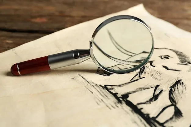 A close-up of a detailed art appraisal document with a magnifying glass over a signature and various authentication stamps. The background shows blurred graffiti art.