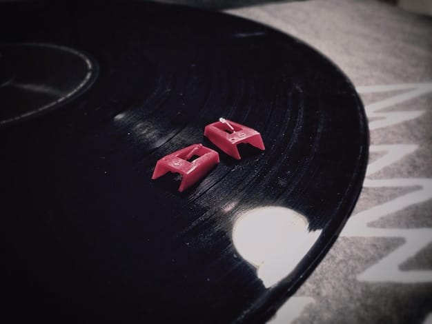 A close-up shot of vinyl records with independent rap label logos prominently displayed. The records are arranged in a visually appealing manner, highlighting the diversity and artistry of the independent rap scene.