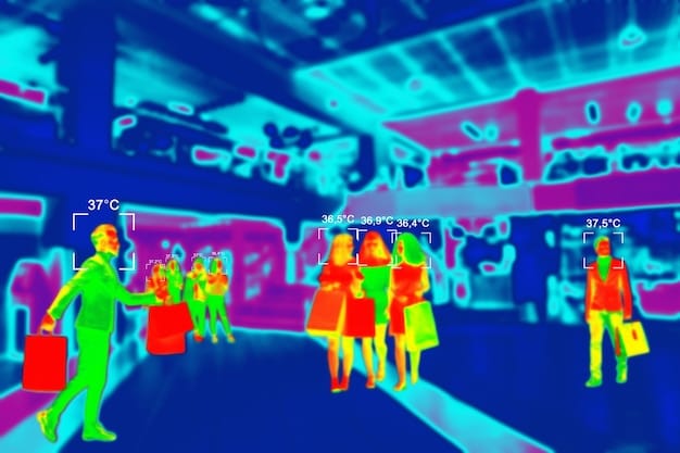 A screenshot of a virtual merchandise booth set up during a virtual concert. Fans' avatars are seen browsing and interacting with the virtual items on display.