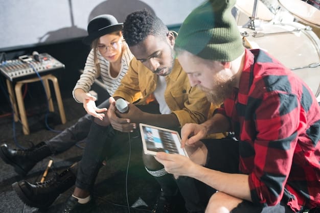 A musician interacting with fans on a social media platform, showing comments and likes, emphasizing the importance of online presence and community building.