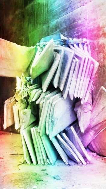 A legal brief or contract document with a vibrant, abstract graffiti tag superimposed, symbolizing the ongoing legal discussions and interpretations around street art and intellectual property law.