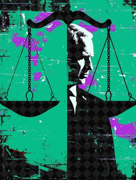 A detailed hand-spray painted legal scales of justice with graffiti elements, symbolizing the delicate balance between artistic freedom, copyright, and urban regulations.