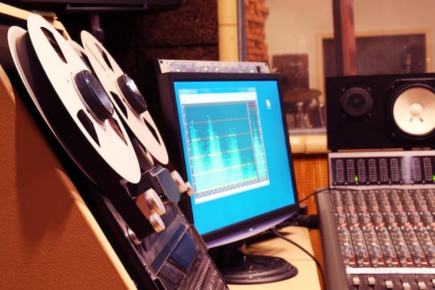A digital interface showing a music production software with various audio tracks, some highlighted, representing samples being manipulated, with a subtle overlay of legal document icons, symbolizing the legal aspects of digital music creation.