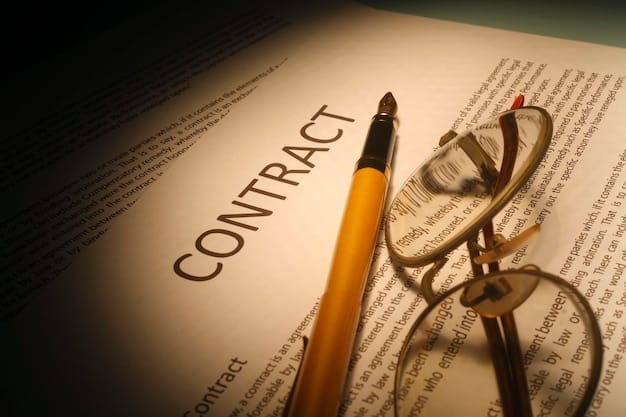 A detailed, close-up shot of a legal contract or licensing agreement overlaid with a rhythmic pattern or waveform graphic, symbolizing the intersection of legal documents and the financial aspects of music production.